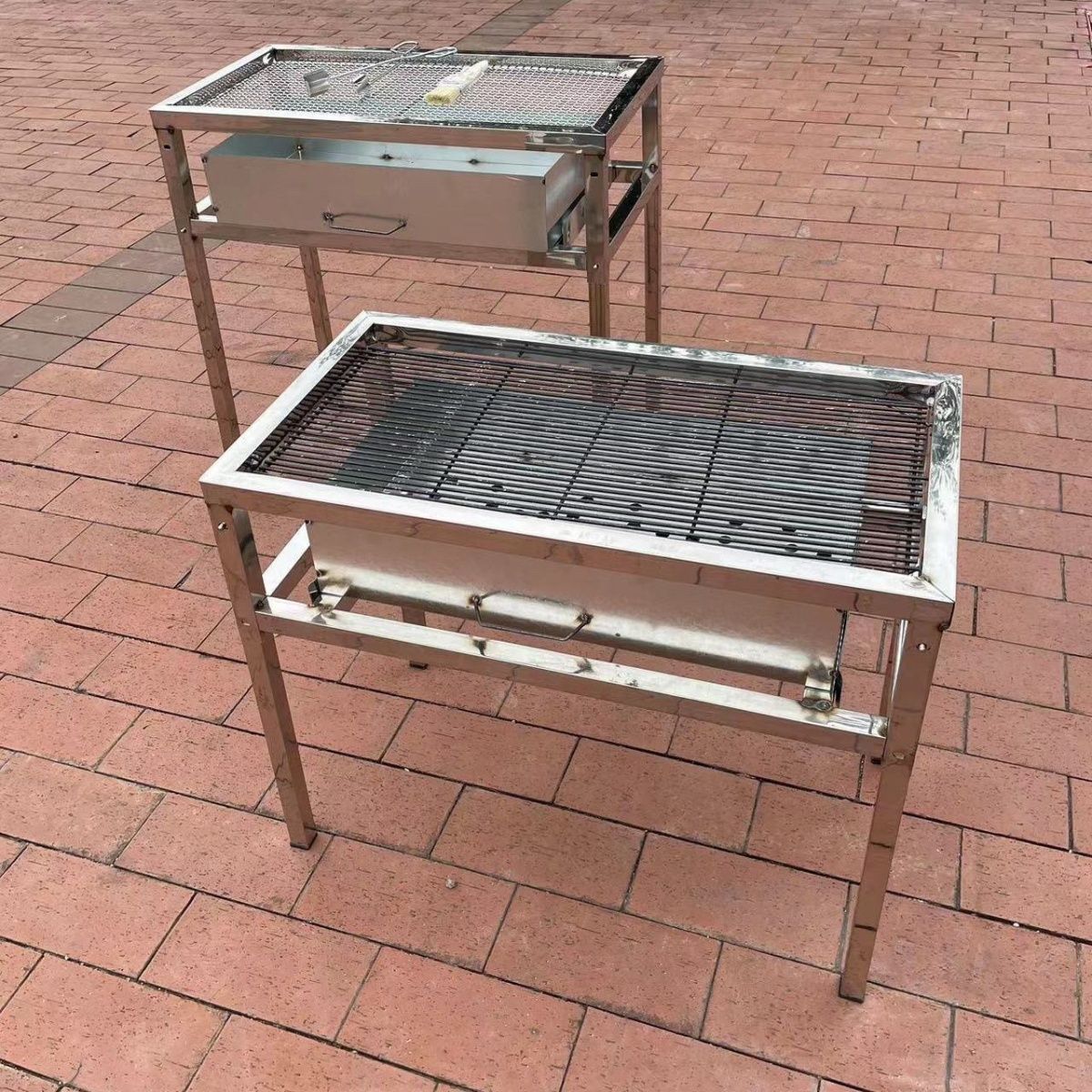 加厚不锈钢商用户外烧烤架套装