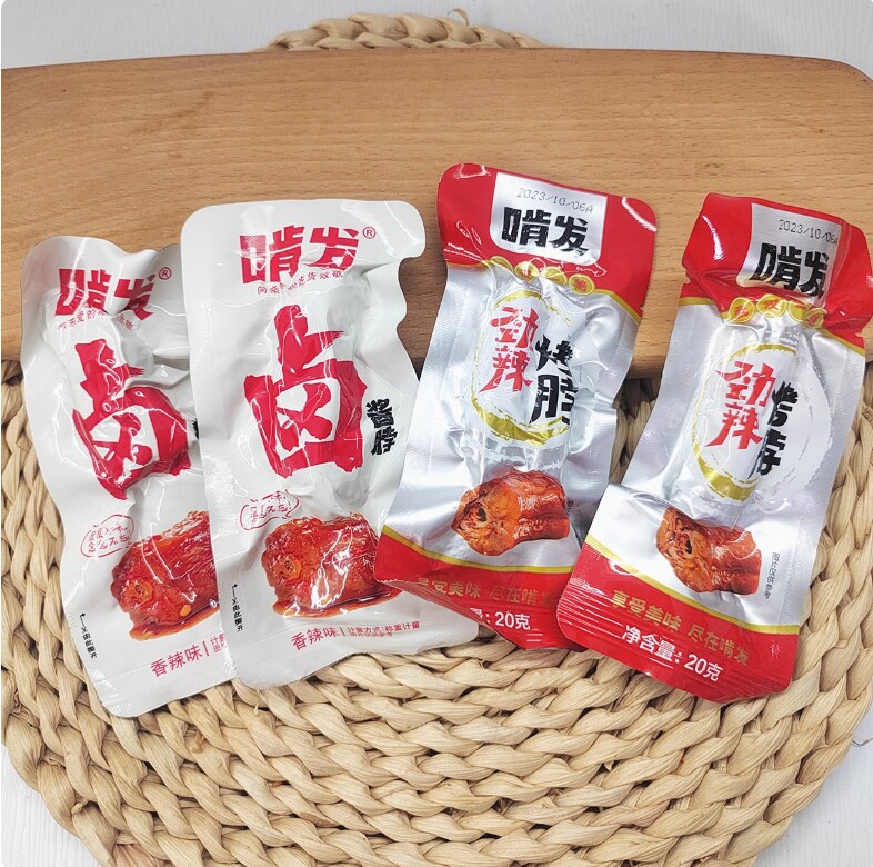 啃发劲辣鸭脖甜麻辣休闲零食手撕卤味鸡脖子即食整箱包真空装小吃