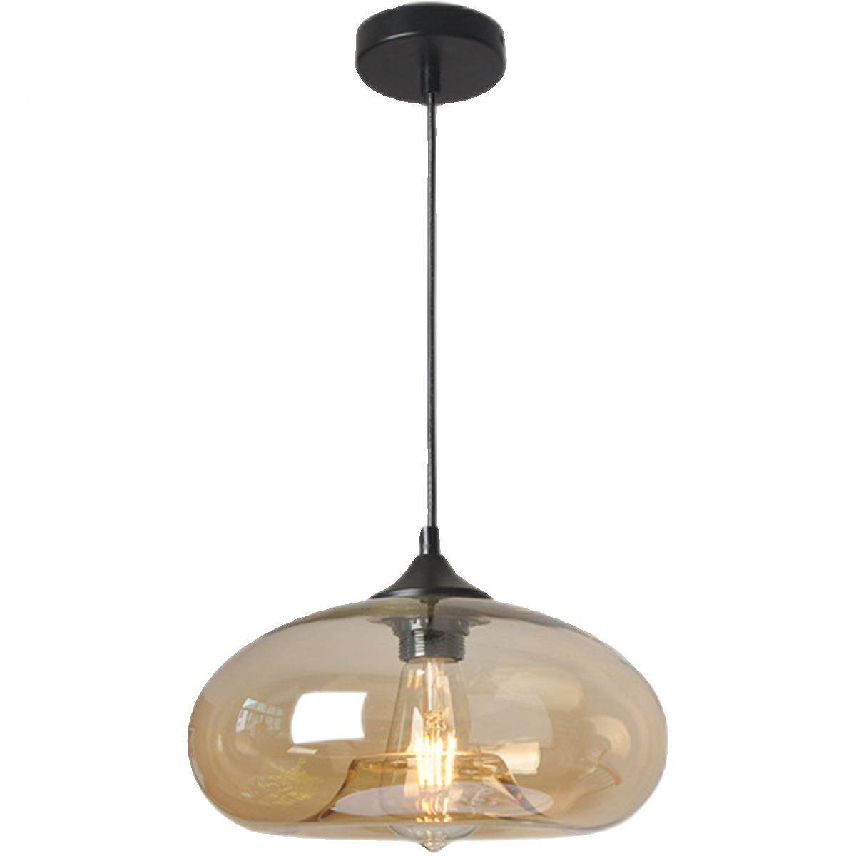 北欧意美式乡复古简约灯具吧餐厅酒吧台彩色村玻璃灯罩单头创吊灯,家装灯饰光源,智能吊灯,淘宝优惠券,粉丝福利购,淘宝优惠卷