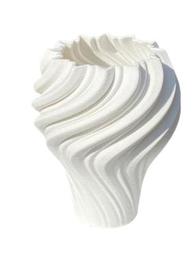 欧奢异形3D2401D打印陶瓷瓶侘轻北寂风软装花高级感摆件样板房插