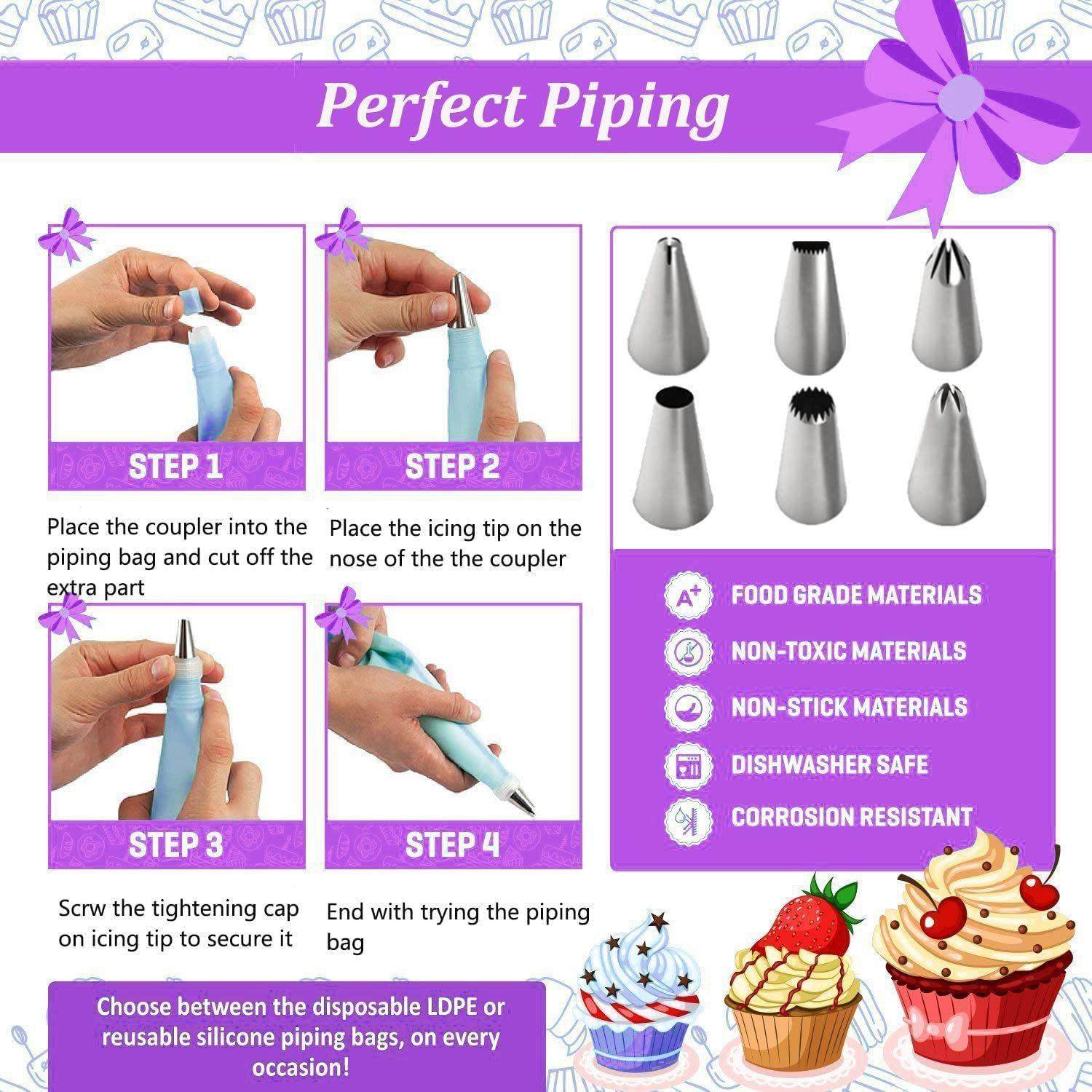 365件套裱花嘴套装烘焙收纳层饰AT226210储物盒玛芬纸三杯装套装,厨房/烹饪用具,裱花嘴/裱花枪/裱花袋,淘宝优惠券,粉丝福利购,淘宝优惠卷