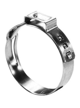 4AYV0PCS盒装20种尺2寸04不锈钢单耳卡喉箍软管夹套箍件