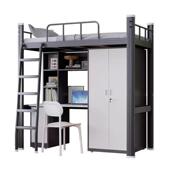 铁床低高床学生宿31112舍人双层床工地员工子床成公架寓床上下铺