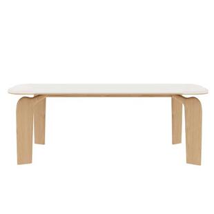 1346原木法式奶油风餐桌家用小实木方岩板餐桌椅户型代轻奢长形现