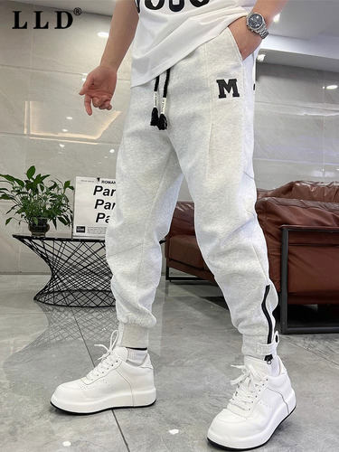 高端卫裤男款秋季2025新款潮牌宽松束脚哈伦裤男士休闲运动长裤子