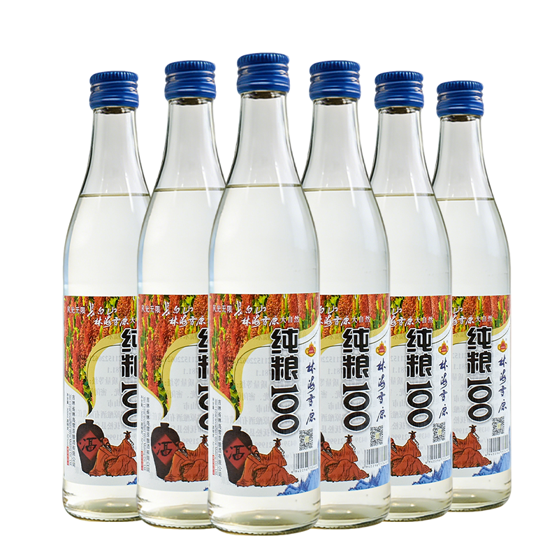 林海雪原白酒42度52度纯粮100口粮白酒 浓香型白酒东北 年货送礼