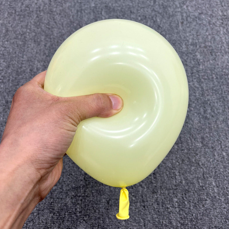 新品5寸气球马卡龙圆形加厚糖果色波波球中球生日派对装饰diy花束