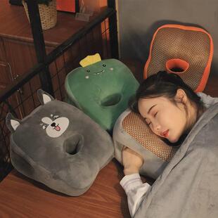 速发可爱午学枕办公室趴睡枕头小睡生教室桌上抱枕趴枕空调毯午休