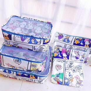 速发角落生物多厚加图收水旅行收纳6件套衣物防纳套装