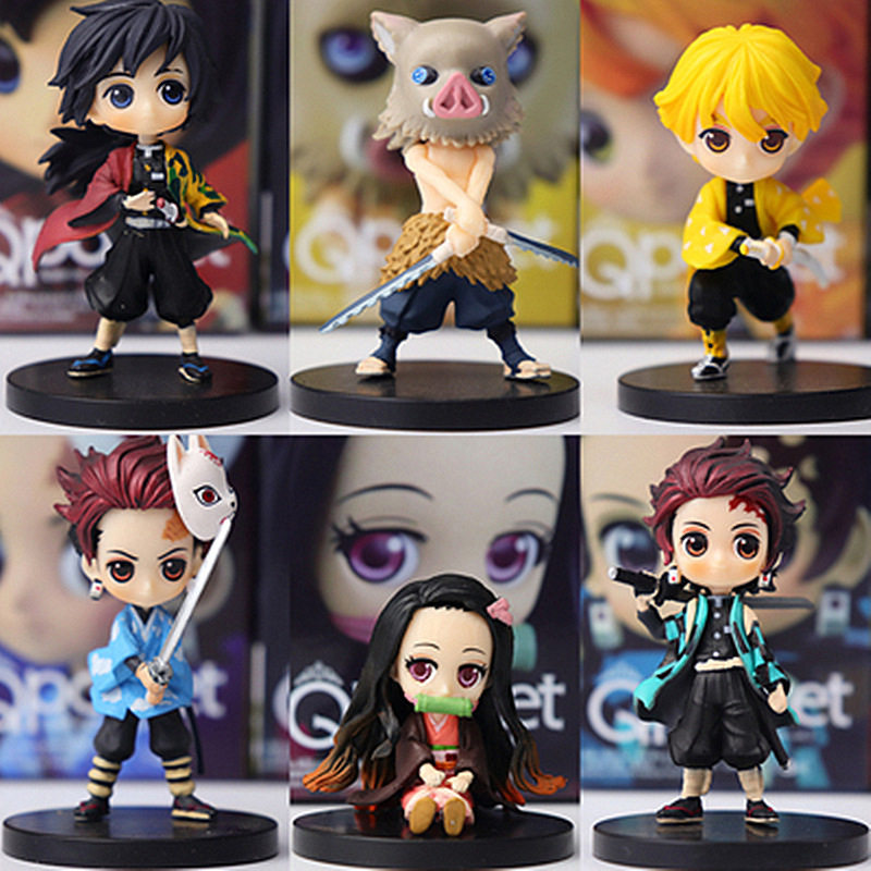 现货速发6/set Demo er Kitsu o Yba Figure Q ver. Giyuu I