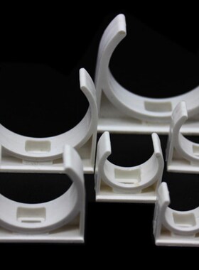 速发2mm平卡400m管夹pvcm卡扣毫米16mm2mm管25mm红色管扣u型座卡