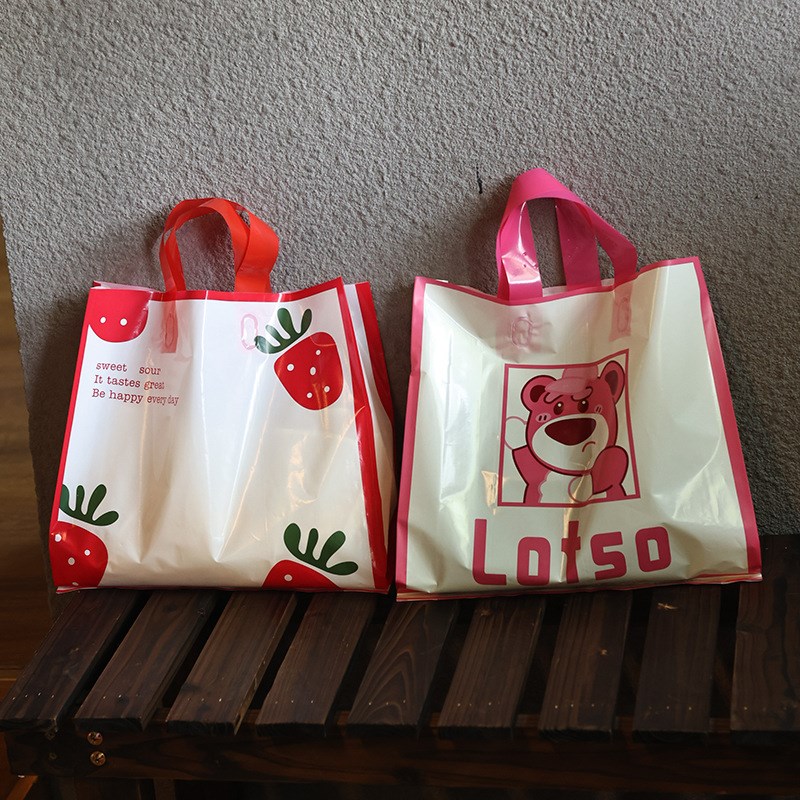 速发料塑服装提手袋印花服装店袋子风潮流商场购物手拎包装袋