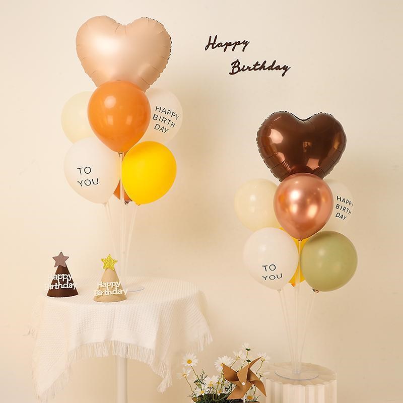 速发桌飘宝宝生日场景布置装儿饰飘气球地童周岁派对照道具野餐