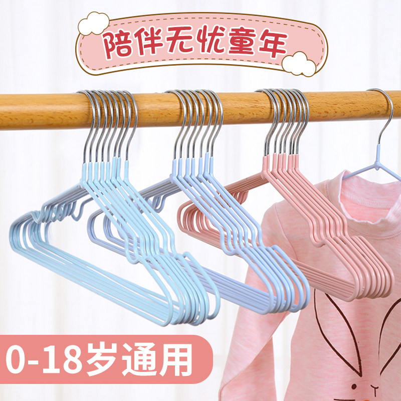 速发儿童衣小无宝衣撑衣服挂家用收纳痕宝小衣架婴儿架号婴幼儿衣