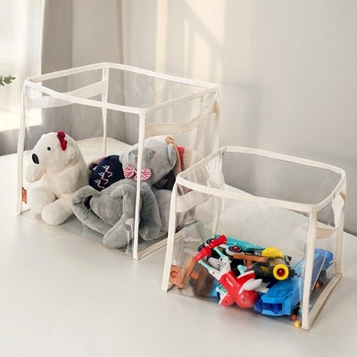 速发娃娃收纳袋大容量毛绒用具收纳明器家玩透神装儿童玩偶收纳筒
