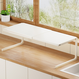 速发厨房橱柜置物架柜内收纳分层架隔断柜子锅架可层桌面下水槽双