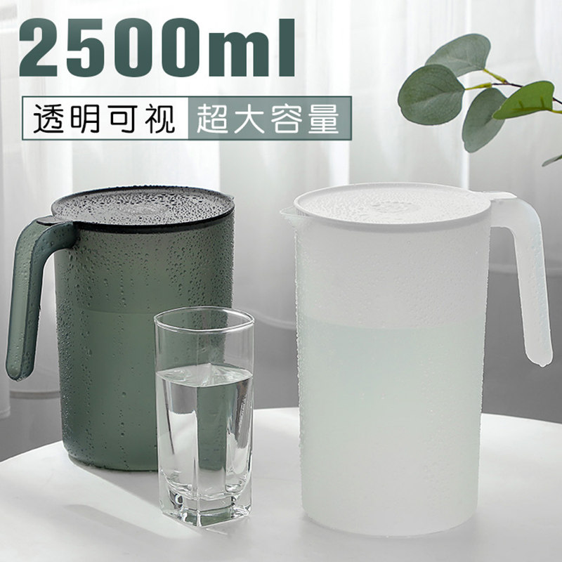 速发杯摔凉水壶冷水家用超大容量耐高温凉白开水防茶壶套装带刻度