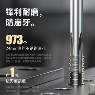 速发上工手用丝攻手用丝5套装 丝锥机用M4M锥M6M8M10M12M14M16M18M