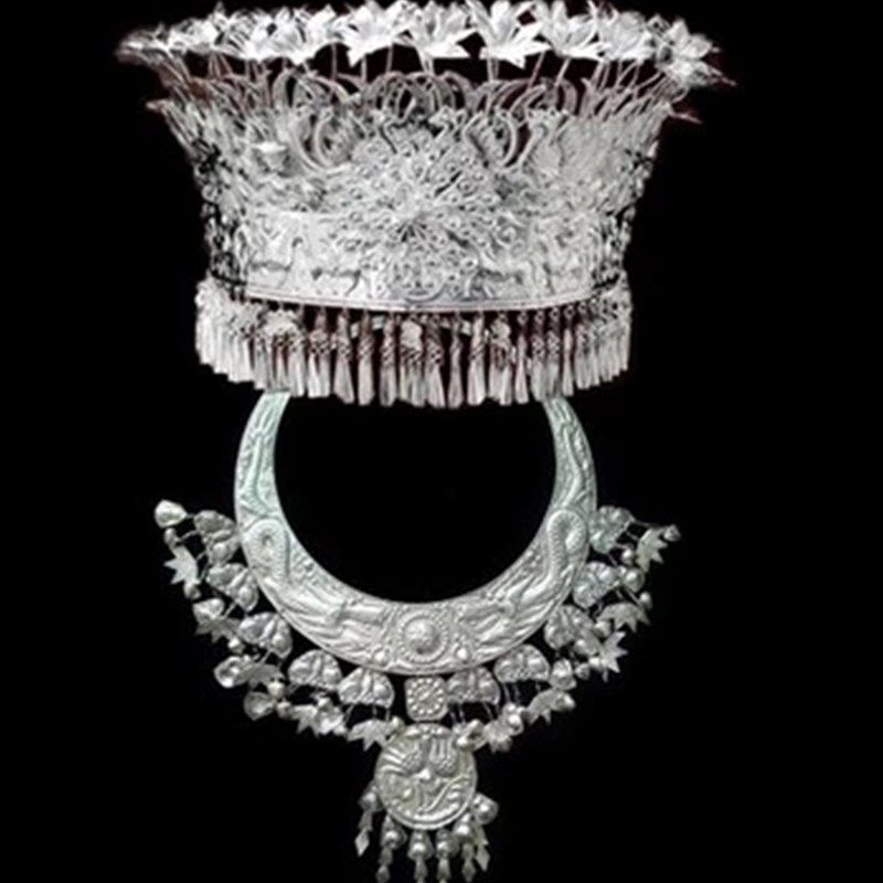 速发饰族黎族头苗瑶族畲族土家族银色侗族佤族舞蹈演出头饰项圈,女装/女士精品,民族服装/舞台装,淘宝优惠券,粉丝福利购,淘宝优惠卷