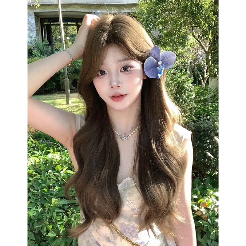 假发日常大波浪时尚气质长卷发全头套式【淡颜天菜】
