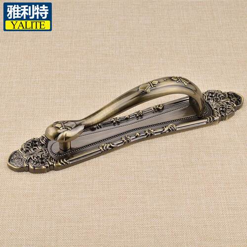 速发欧式明装大门把手简约房门木门对开门把手仿古铜移门柜门整体