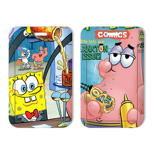 海绵宝宝银行卡套身份卡保护套会员卡社保卡通公交卡学生校园饭卡门禁证件套卡包幼儿园门卡套钥匙扣定制订做