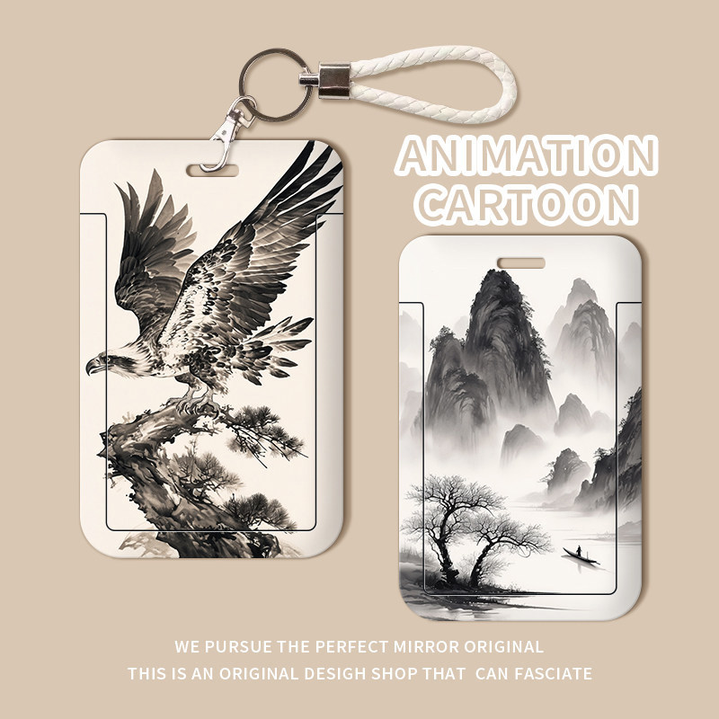 国画银行卡套身份卡保护套会员卡社保卡卡通公交卡学生校园饭卡门禁证件套卡包幼儿园门卡套钥匙扣订定制定做,文具电教/文化用品/商务用品,卡套/证件套,淘宝优惠券,粉丝福利购,淘宝优惠卷