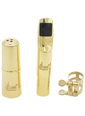 SLADE新款A2金色中音金属笛头配盖子+卡子+牙垫管乐乐器配件适用