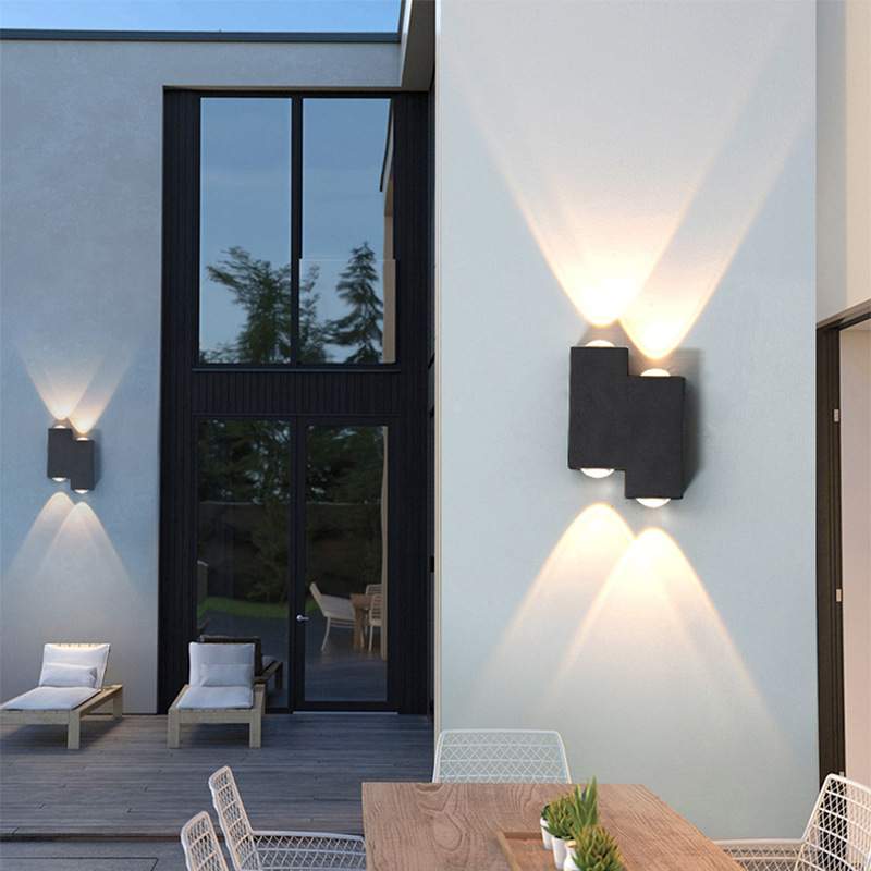 户外壁灯现代简约上下发光室外防水庭院墙壁灯外墙装饰氛围洗墙灯