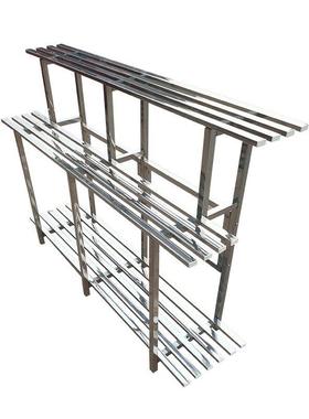 不室钢花架阶梯式30558置物架阳台室内铁艺外地式多落层庭院多肉