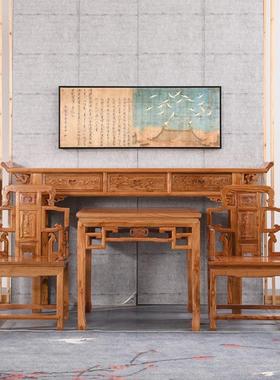 中仿桌古实农村式中堂四件套六件套神佛NSU台堂屋供条案木八仙桌