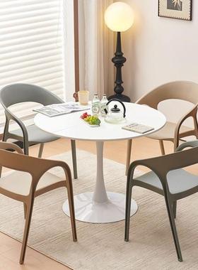 塑料椅子加厚家用靠背餐休闲椅餐厅商用叠放板凳椅备客厅可YLK用