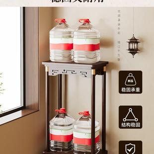 JQQ中式 家用客厅花台多肉绿萝花盆置 花架物架台实木阳层落地多式