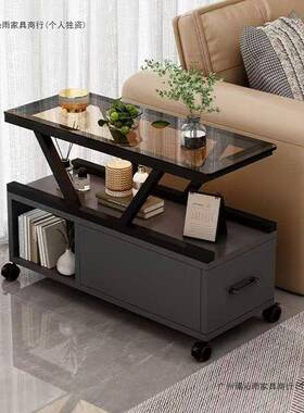 发边VWB柜客厅小户轻储型物沙柜侧边现代简约奢茶几桌子移动小桌