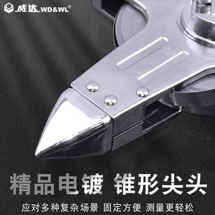 威达手1不提锈钢卷尺50米30m钢软尺高精WDA度尺00米米皮尺建筑测