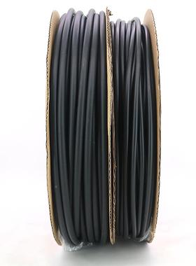 3倍带胶双M壁管黑色加厚热缩管FHH1缘-5密0M热收缩管封防水绝套管