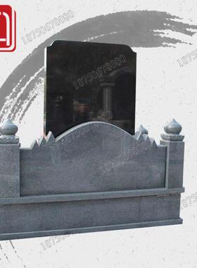 江西宜AWI春墓碑山黑石墓西碑雕刻雕龙凤呈祥图案款式新颖