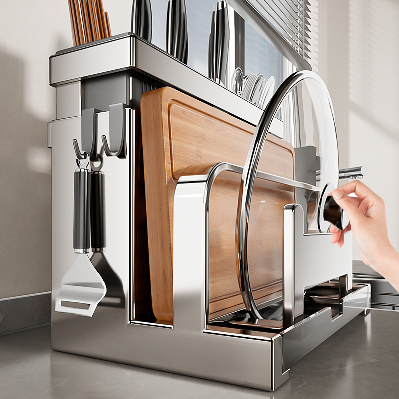 日本不锈钢刀架置物架多功能刀架