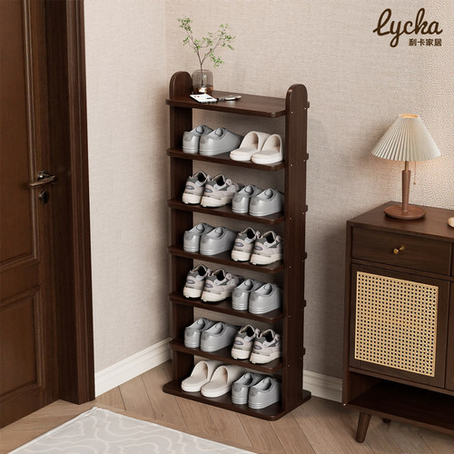 加固全实木鞋架省空间简约收纳架