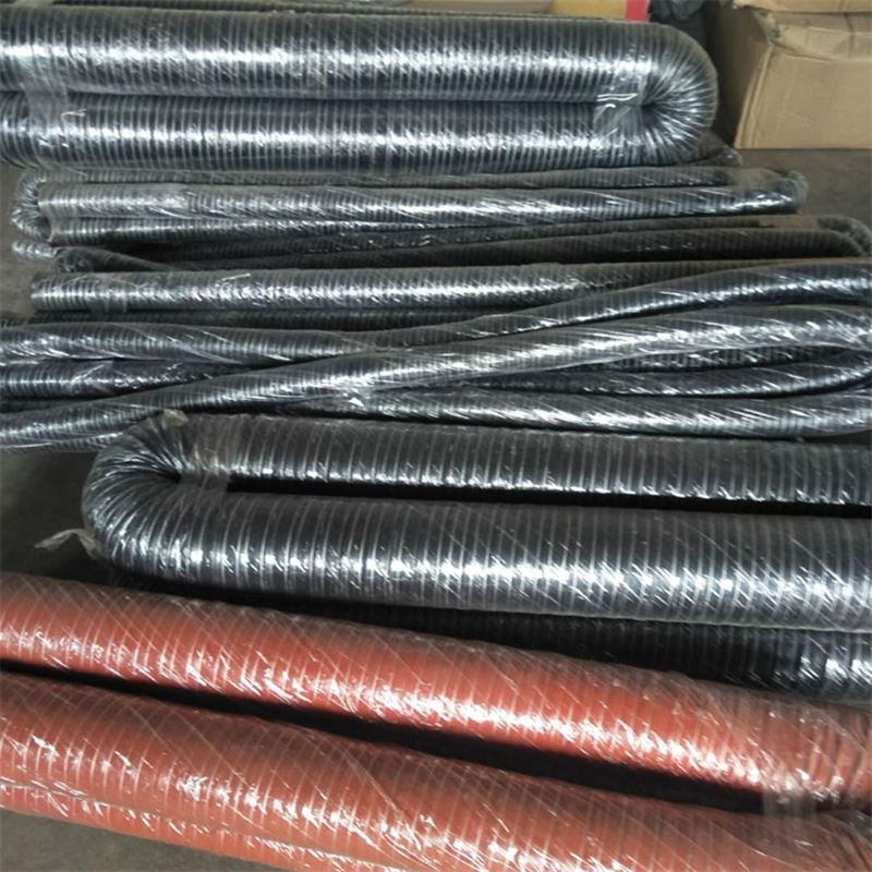 热销耐高温软管红色矽胶m硫化管300度蒸汽软管带钢丝防火排气管通