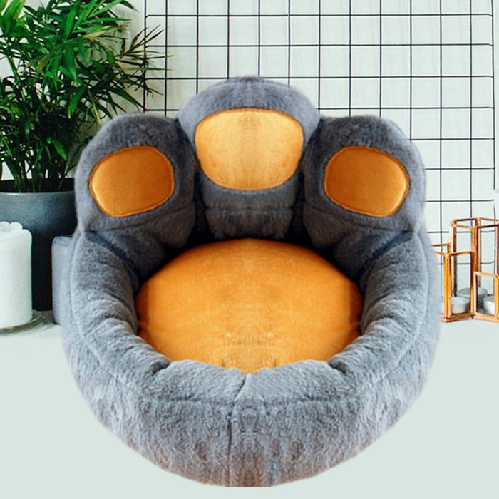 热销全可拆洗狗窝 宠物脚印棉窝狗窝猫窝 泰迪比熊博美狗房宠物窝