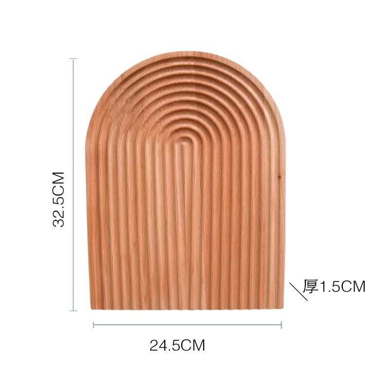 围炉煮茶日式榉木砧板水波纹菜板托盘波浪蛋糕面包板木质创意摆件,厨房/烹饪用具,砧板/菜板,淘宝优惠券,粉丝福利购,淘宝优惠卷