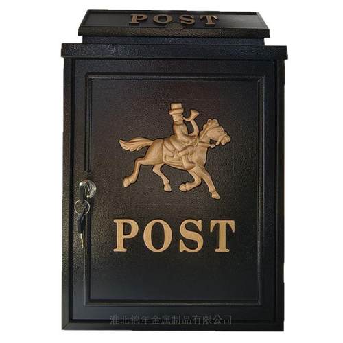 邮政信箱挂墙带锁意见箱别墅报箱户外邮箱铸铝雨水邮筒