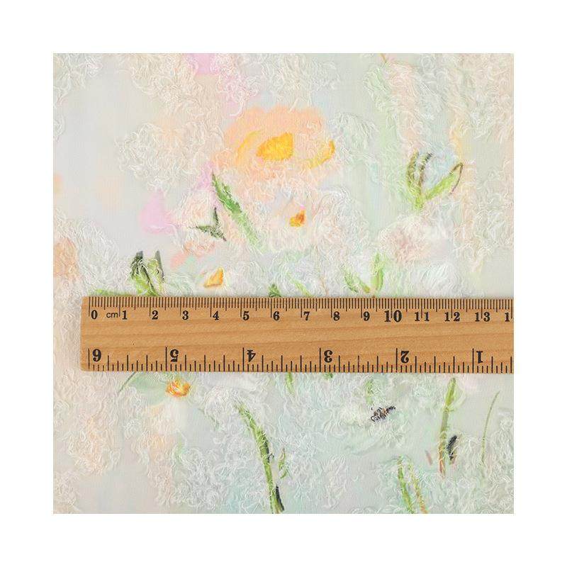 郁金香提花雪纺印花面料数码印花加工面料法式复古女装服装布料,纺织面料/辅料/配套,印花面料,淘宝优惠券,粉丝福利购,淘宝优惠卷