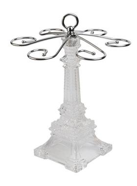 欧式埃菲尔铁塔红酒杯架家用悬挂葡萄酒红酒架轻奢倒挂高脚杯架