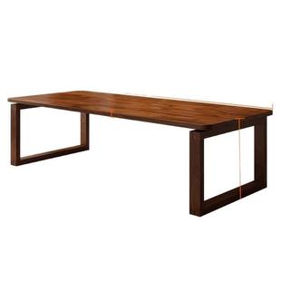 南美胡桃木实木书桌去客厅化家用茶桌工作台学习桌办公大板大长桌