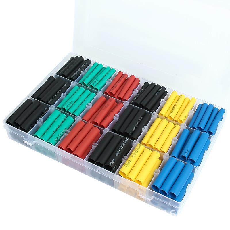 三倍热缩管带胶双壁管含胶热收缩双壁热缩管厚300根套盒套管接线