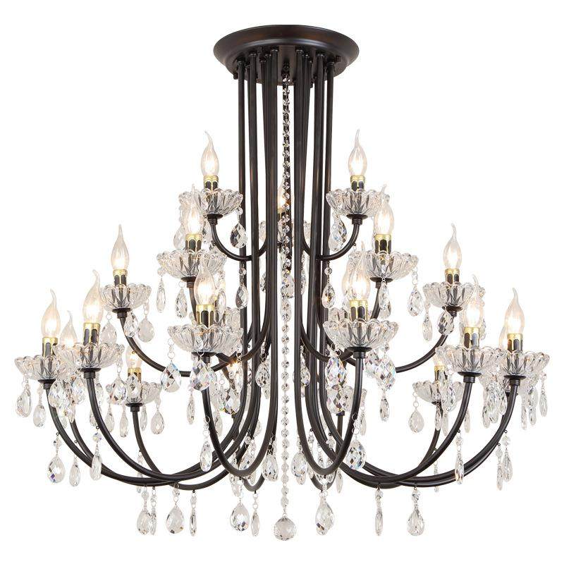 美式复古铁艺吊灯轻奢创意水晶灯客餐厅卧室灯个性服装店蜡烛灯具,家装灯饰光源,智能吊灯,淘宝优惠券,粉丝福利购,淘宝优惠卷