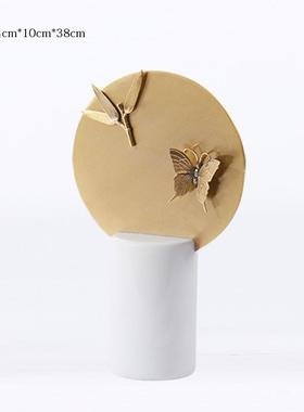 新中式现代家居饰品摆件大理石摆设办公室样板房间家具工艺品装饰