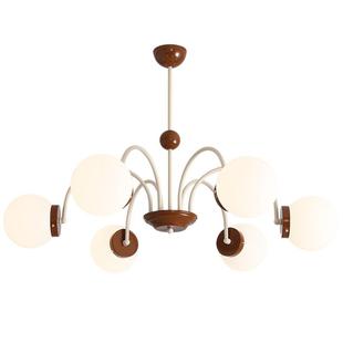 法式 客厅魔豆吊灯主灯网红奶油风卧室餐厅灯中古吊灯具021L